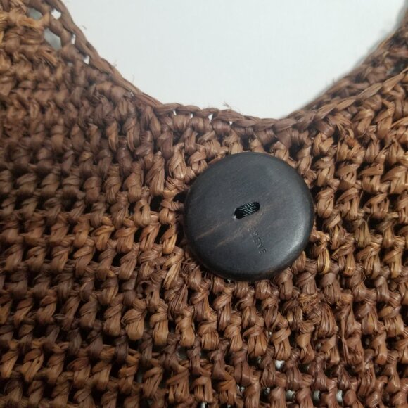 Helen Kaminski Australia 100% Raffia Handcrafted Brown Woven Shoulder Bag - Picture 3 of 8